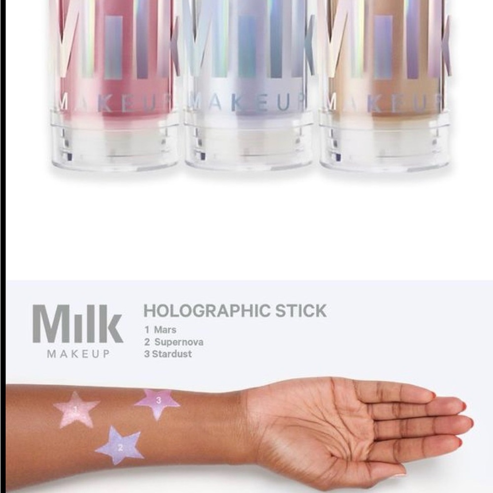 Milk Makeup Holographic Highlighter Set - Pink, Blue, Gold - Picture 4 of 6